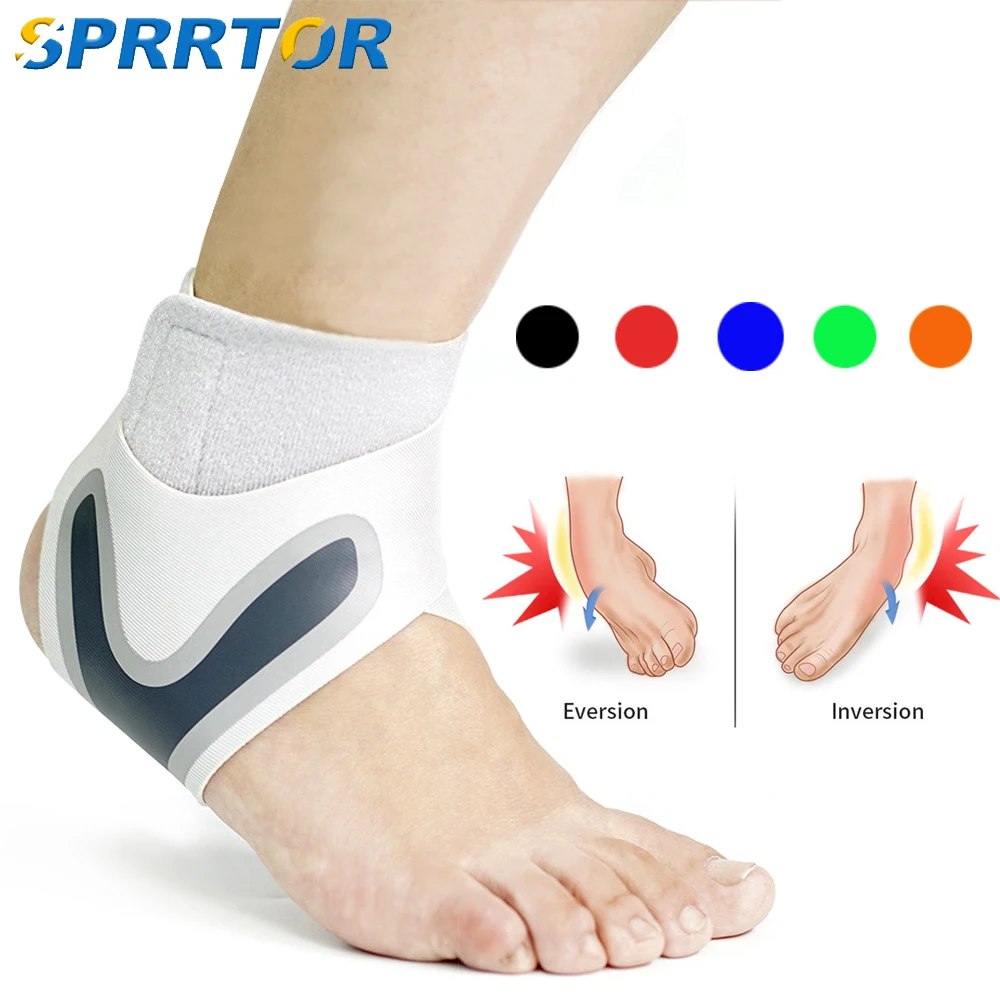 

Left/Right Feet Sleeve Ankle Support Socks Compression Anti Sprain Heel Protective Pressurizable Bandage Ankle Support Foot Wrap