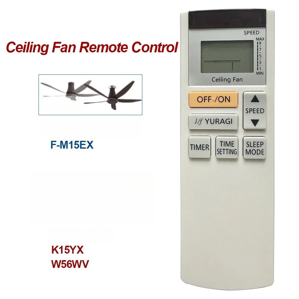 Control remoto para ventilador de techo Panasonic KDK, compatible con los modelos F-M15EX, F-60XDN, F-60TDN, K15YX, W56WV
