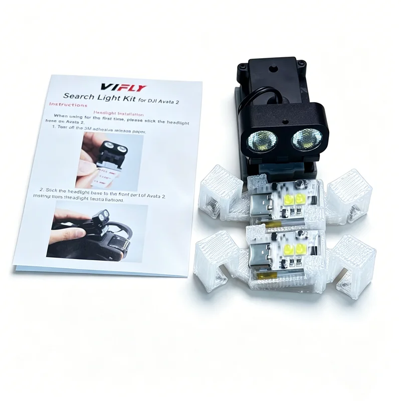 

VIFLY Avata 2 Night Flight Light Set, High Brightness CREE LEDs, Tactical Light Kit/Search Light Kit