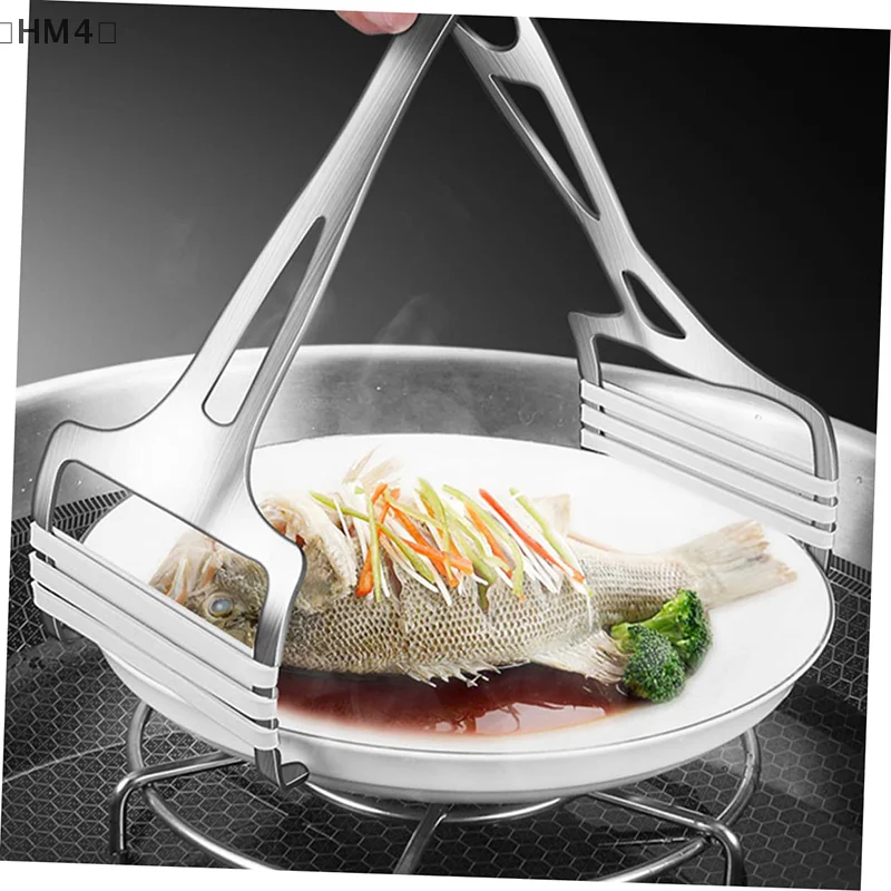 soiHM4 soi 1PCS Hot Plate Gripper, Anti-Brandwonden Clip Hot Dish Plate Clip, Anti-verbranding Clip voor kom, nieuwe keukenplaatklem