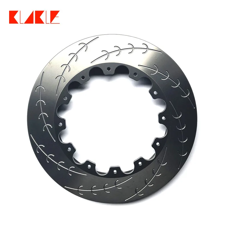 KLAKLE Rear Oversized Brake Disc 370*22MM For Focus ST 2014 Back Wheel Car Brake Caliper 20 Inches