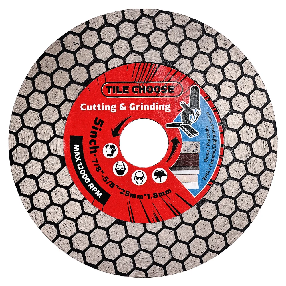 YIJING Super Diamond Tile Blade Diamond Cutting Disc Ceramic Tile Porcelain Marble Circular Saw Blade For Cutting Grinding Stone