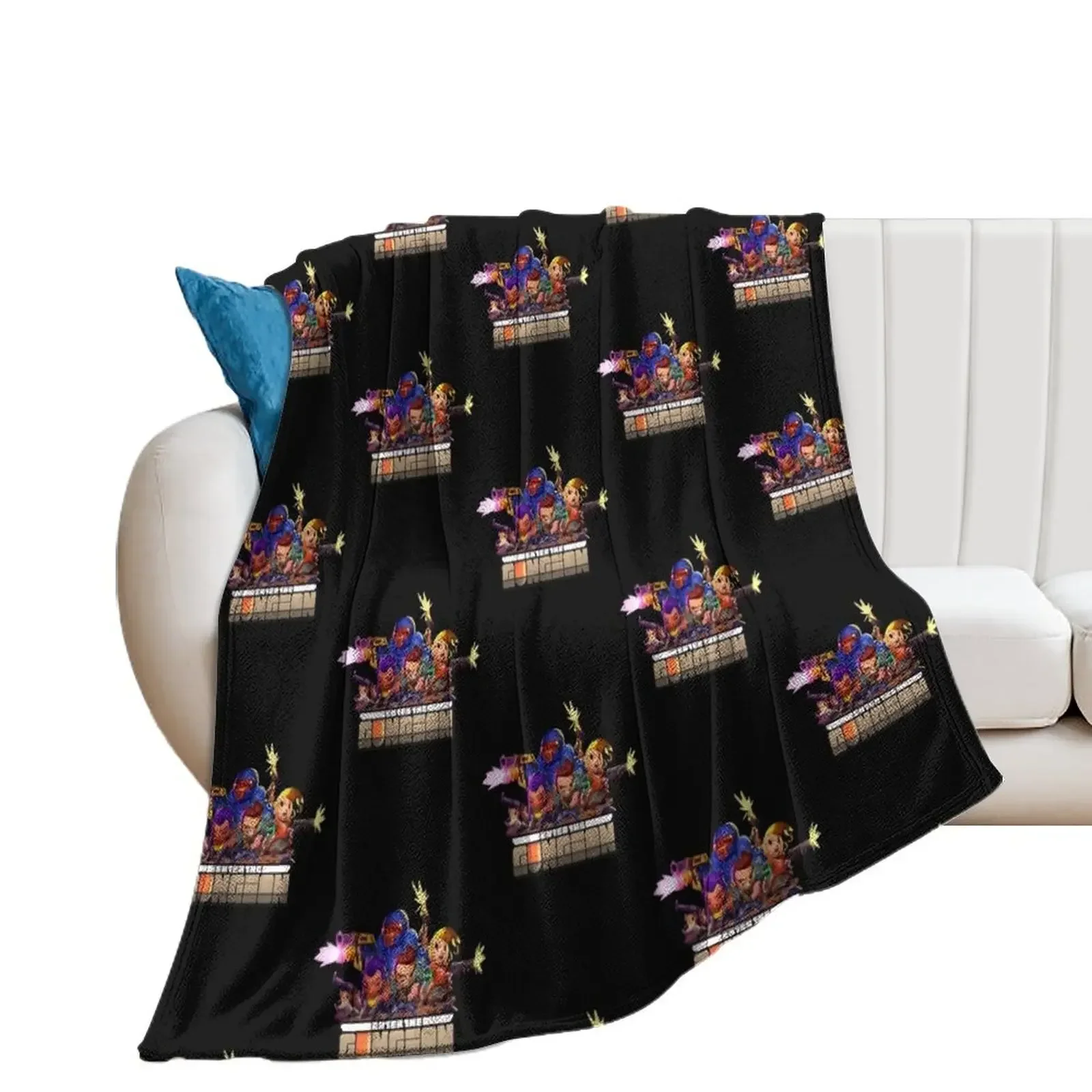 Retro The Gungeoneers - Enter The Gungeon Throw Blanket Personalized Gift Comforter Single Decorative Beds Blankets