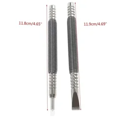 2pcs Hammerless Nail Set Hammer Center Holes Punch Spring Tool 1/8 5/16 Loaded Marking Metal Woodwork Drill Bit Door Pin Removal