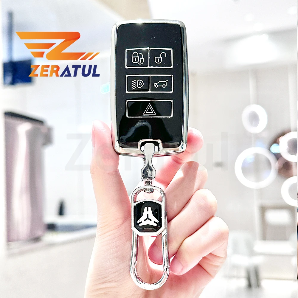 Soft TPU Car Remote Key Case Cover For Land Rover Discovery Sport Velar Range Rover Evoque For Jaguar XE E-PACE XF Shell Fob