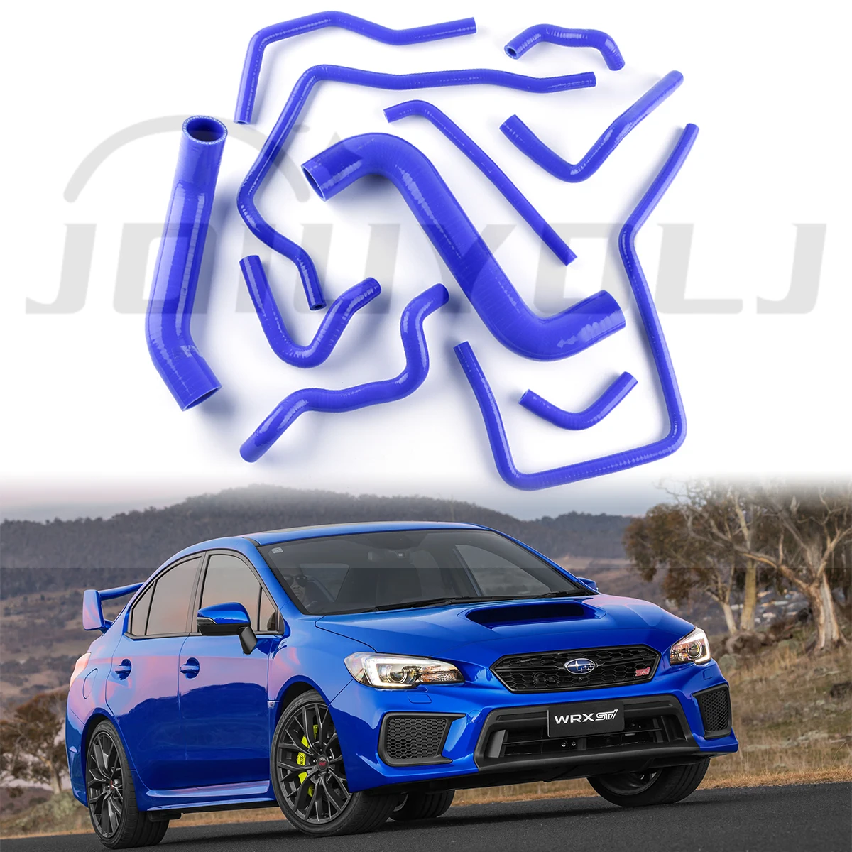 

11 Pcs Silicone Radiator Coolant Hose Silicone hose kit For 2000-2007 SUBARU Impreza WRX GDA/GGA STi GDB/GGB EJ20