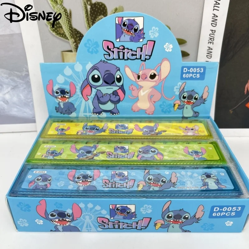 15/60 Stuks Disney Stitch 15Cm Linialen Lilo & Stitch Student Schilderij Gereedschap Liniaal Briefpapier Kinderen Schoolbenodigdheden Groothandel