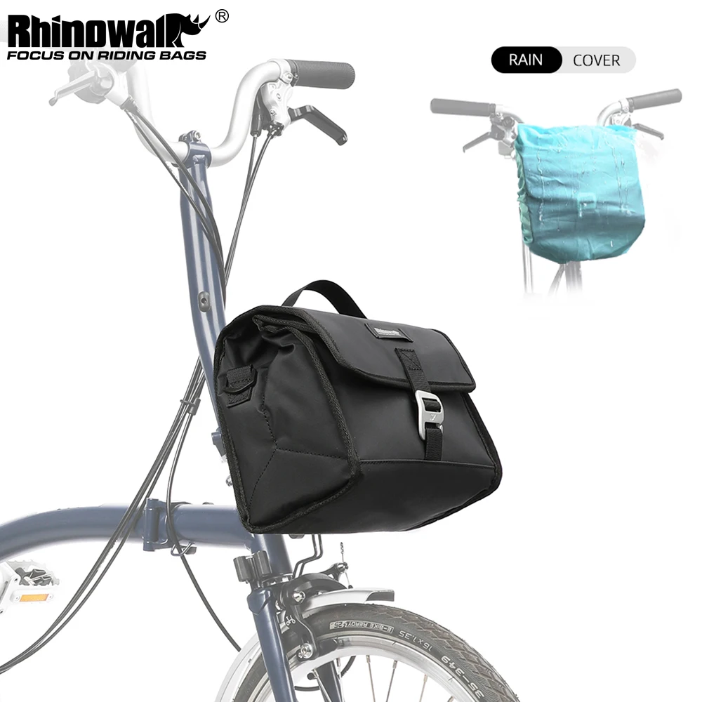 Rhinowalk-bolsa para manillar de bicicleta, bolso de hombro aislado para ciclismo, impermeable, 4L-7L, 100%