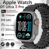 2025 New Original Watch DT Ultra 3 Pro Smart Watch Men Google map NFC GPS Tracker HD BT Call IP68 Waterproof smart watches Women
