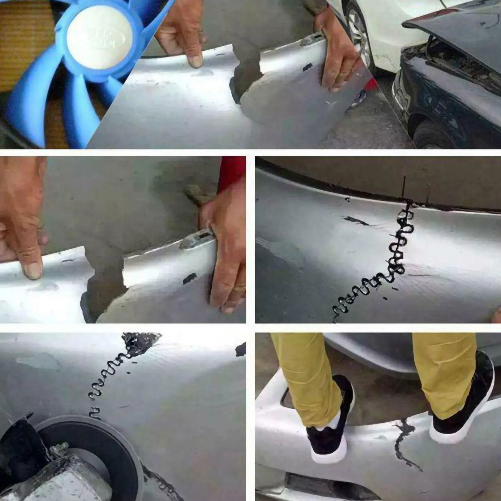 500Pcs Welding Rods Hot Staple Repair Machine Plastic Welding Hot Stapler Car Auto Bumper Repair Pre Wave 0.6mm