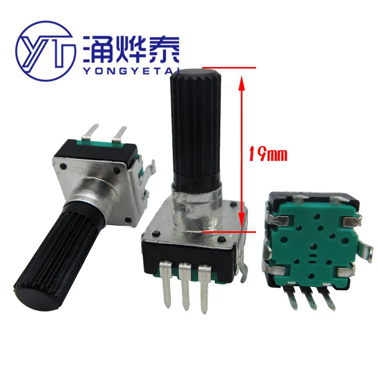 YYT 5PCS EC12 type encoder 12-bit switch electric ceramic stove audio power amplifier digital pulse potentiometer encoder