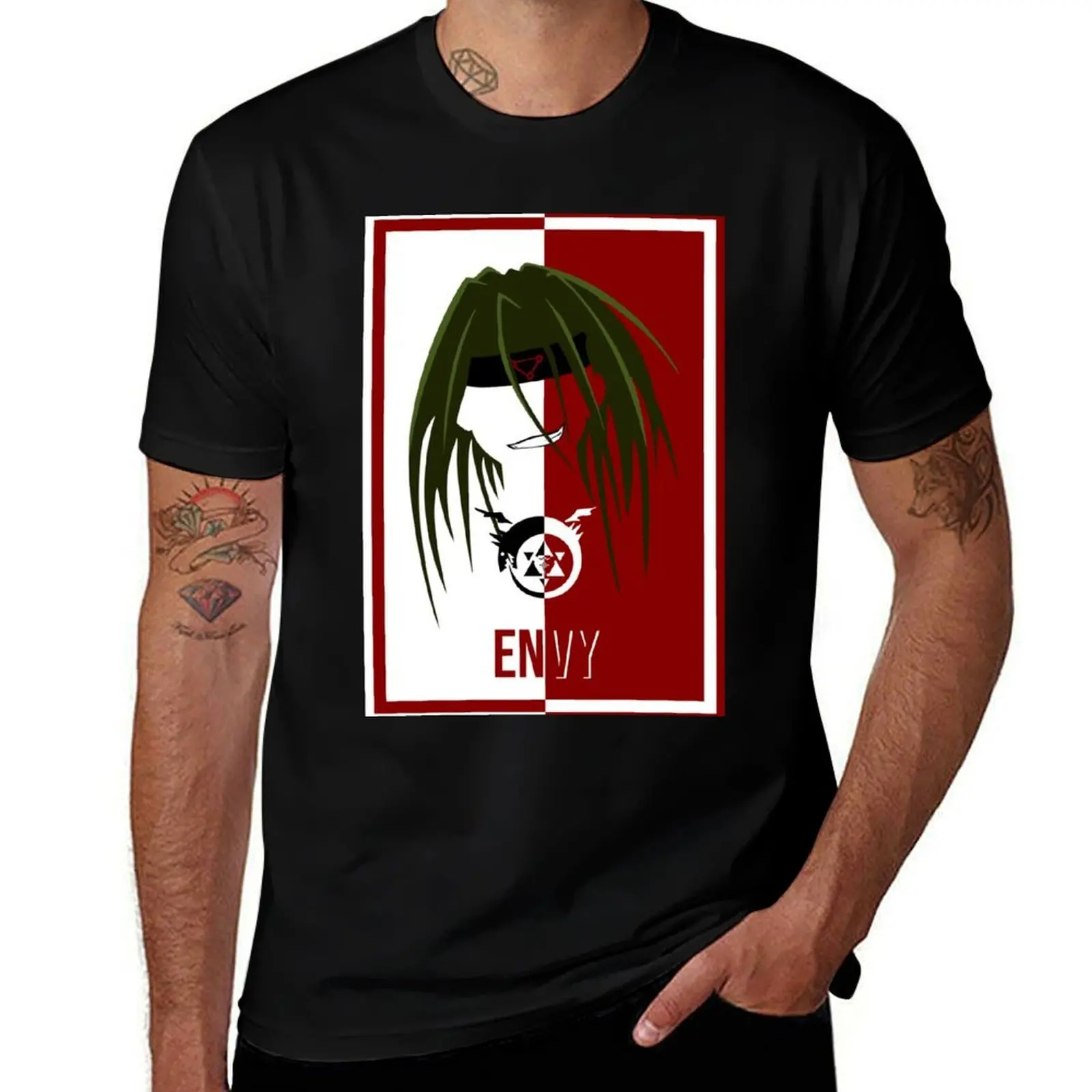 

Envy Homunculus Fullmetal Person Alchemist Brotherhood Homunculi T-Shirt All Weather Casual Short Sleeve