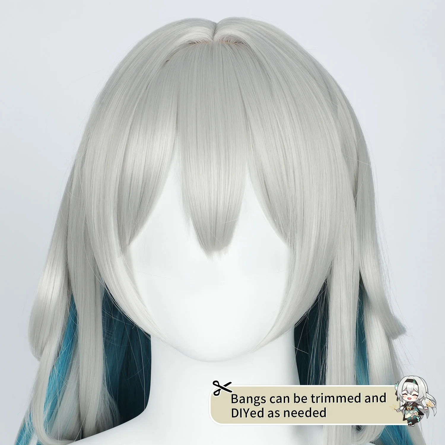 أنيمي شعر مستعار اليراع تأثيري الباروكات هونكاي ستار السكك الحديدية لعبة لعب الأدوار شعر مستعار شعر مستعار اصطناعي حفلة تنكرية عيد الفصح كرنفال مهرجان تأثيري #5