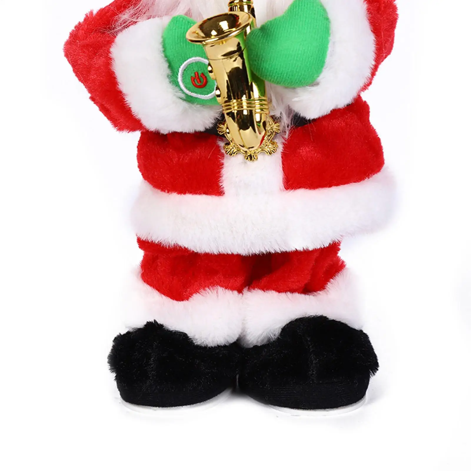 Christmas Santa Doll Safe Festive Musical Decor Santa Claus Doll With Saxophone For Kids Family Women Men Adults Home Offices view 4