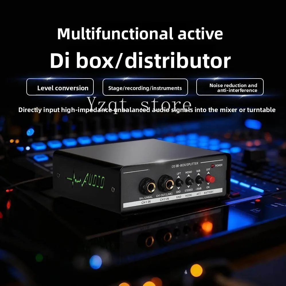 Bass Guitar Passive DI Box, Instrument Sensor DI Box, Impedance Transformation DI Effect, Audio Isolator