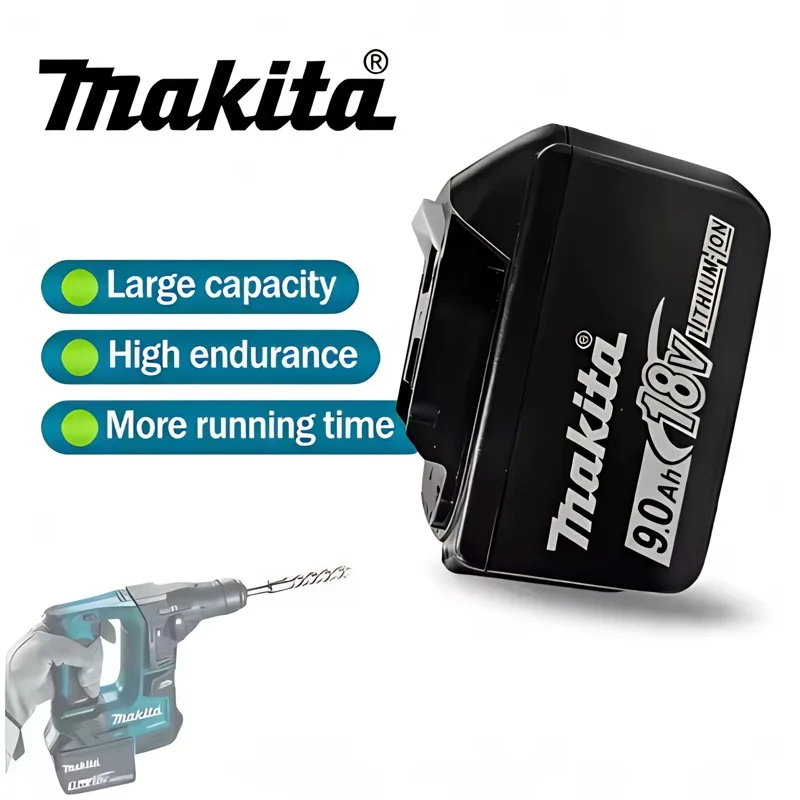 

Original genuine Makita 9Ah 9000mAh 18V Makita battery BL1860 BL1850B BL1850 BL1840 BL1830B makita rechargeable lithium battery
