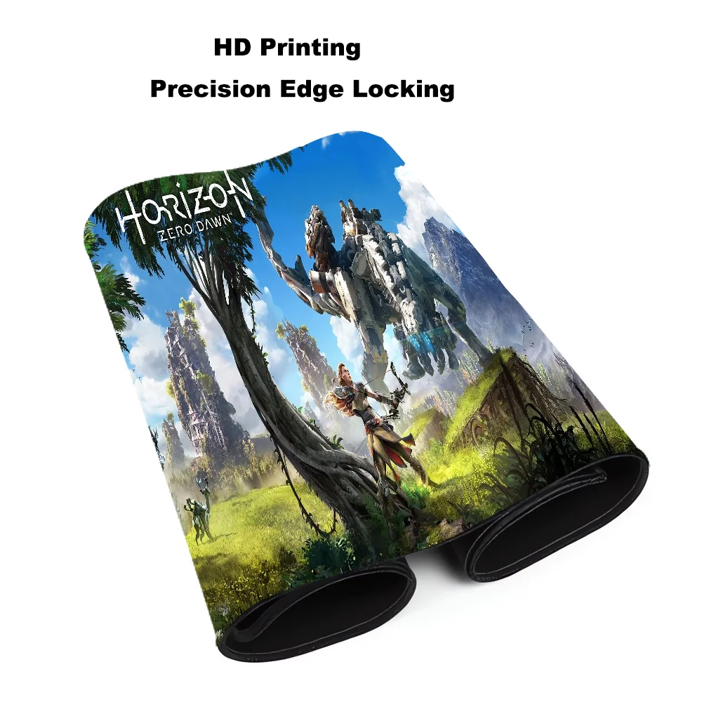 Computador HD Teclado Pad, Tapete De Mesa, Tapete De Ratos De Borracha, Tapete De Proteção Do Escritório, DIY Gaming Acessórios, Horizon Zero Dawn, XXL