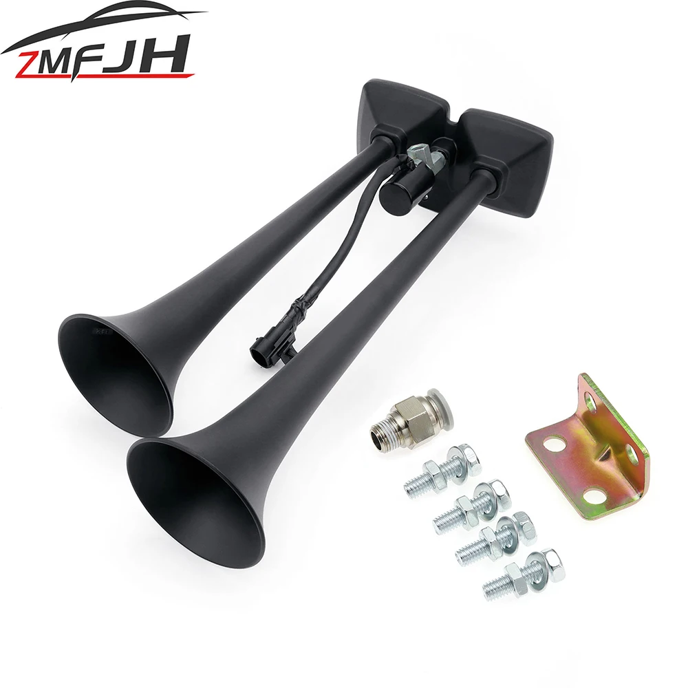 Dual Trumpet Super Loud Air Horn Electric Horn Siren Loud Speaker For Car Truck Compressor Auto Horn Speaker 24V Customized