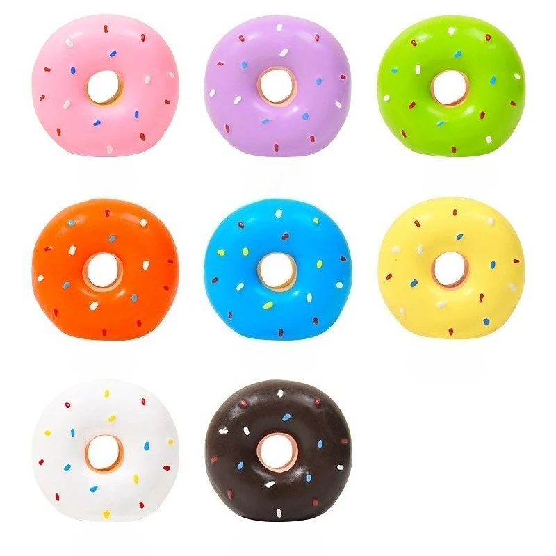 Haustier-Bissspielzeug Latex Quietschende Hundespielzeuge Weiche Bissresistente Haustier-Quietschspielzeuge Bunte Molar-Spielzeuge für Selbstvergnügen – Detail 2