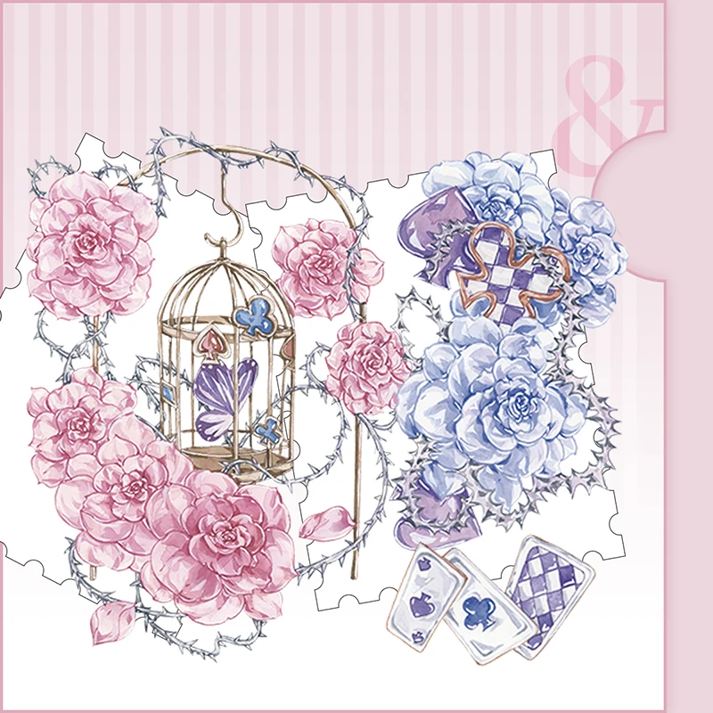 

v1 Rose Birdcage Shiny Washi PET Tape