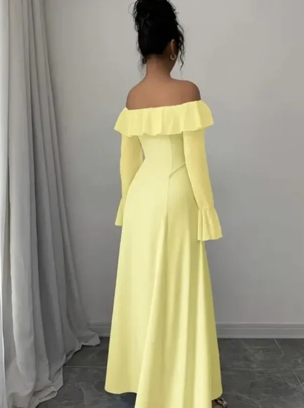 Hochwertige, maßgeschneiderte, trägerlose, knöchellange, rückenfreie Drei-Viertel-Kleider für Damen, Invitada فساتavera Mustaة Vestido