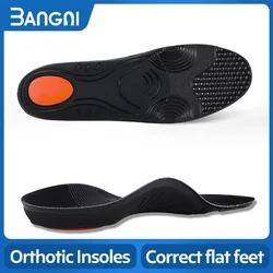 3ANGNI 1 Pairs Orthotic Severe Flat Feet Arch Support Shock-Absorbant Orthopedic Insoles Heel Pain Plantar Fasciitis Men Woman
