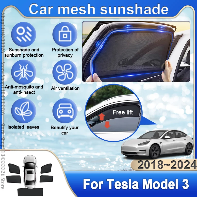 

Магнитный автомобильный солнцезащитный козырек для Tesla Model 3, аксессуары 2019 2018~2024, шторка для окна, защита от ультрафиолета, солнцезащитный козырек, жалюзи, летняя автомобильная часть