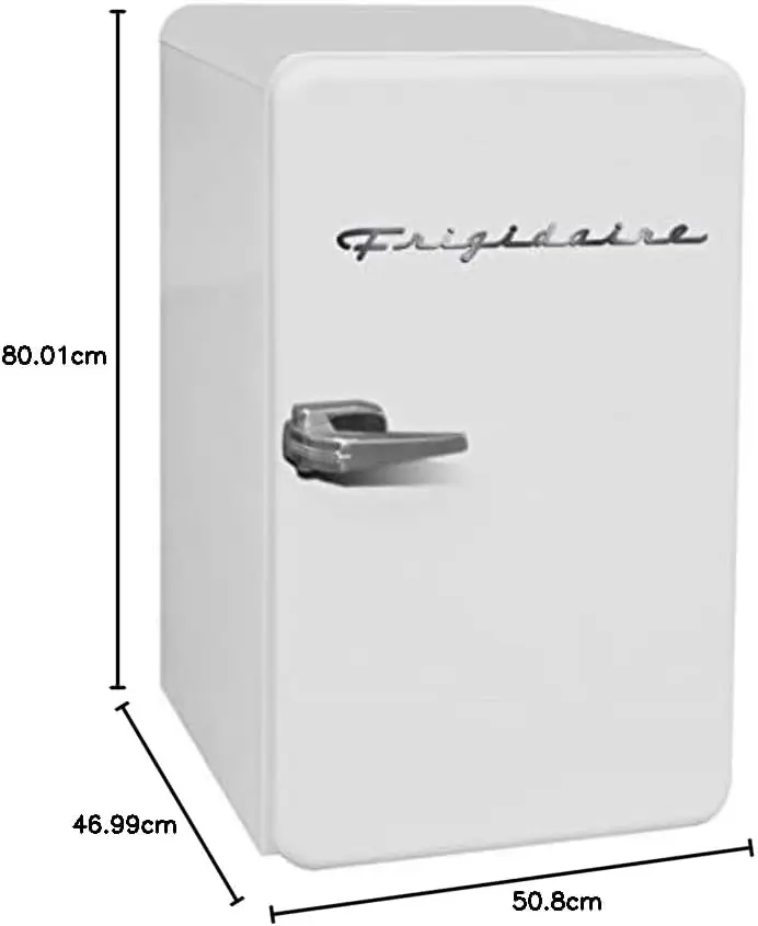 FRIGIDAIRE-Mini nevera compacta de esquina redondeada, EFR372-WHITE, 3,2 pies cuadrados, color blanco, Premium