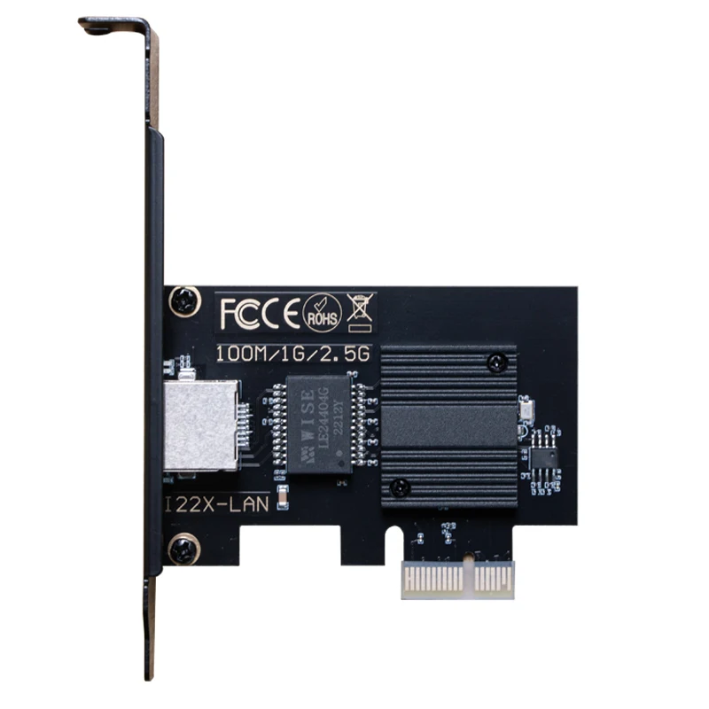 XikeStor SKS-I226-2.5ET voor Intel I226 chipset 2500Mbps Pcie RJ45 Netwerkkaart ondersteunt 100/1000/2500Mbps