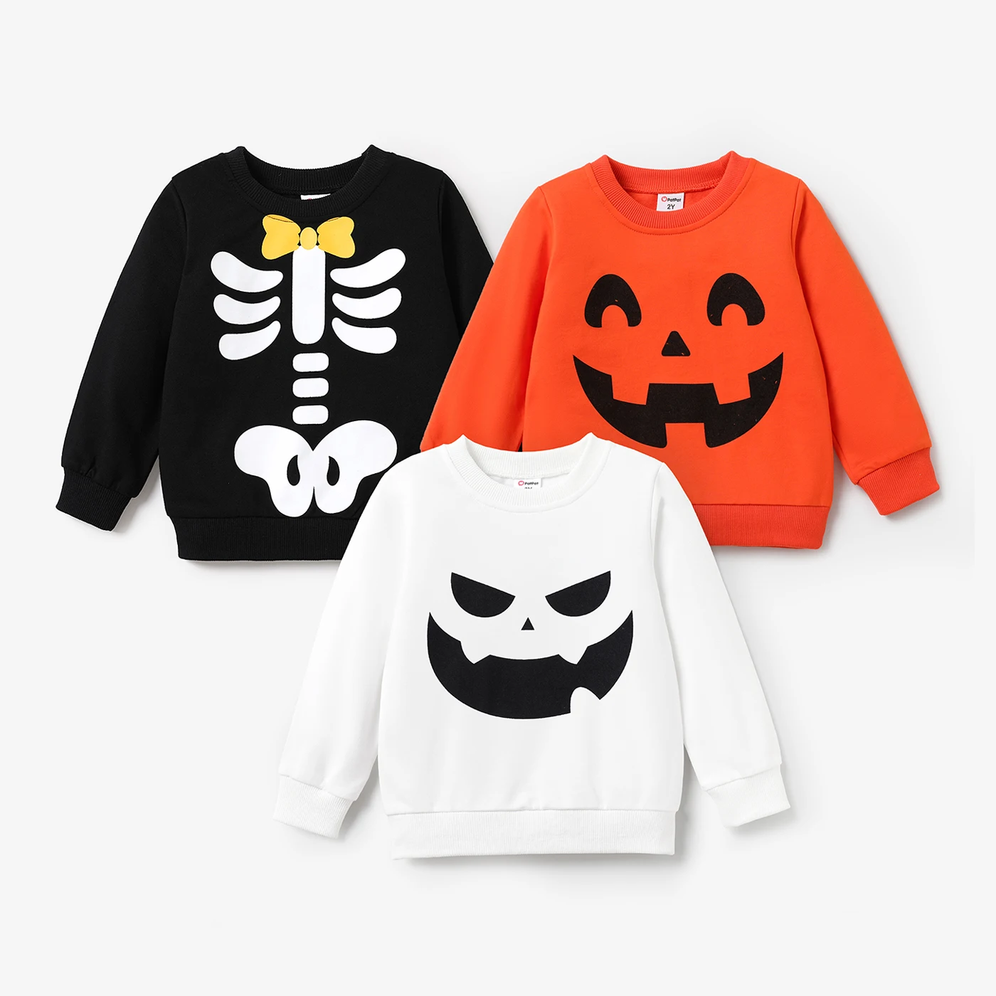 PatPat Toddler Girl/Boy Halloween Pattern Sweatshirt