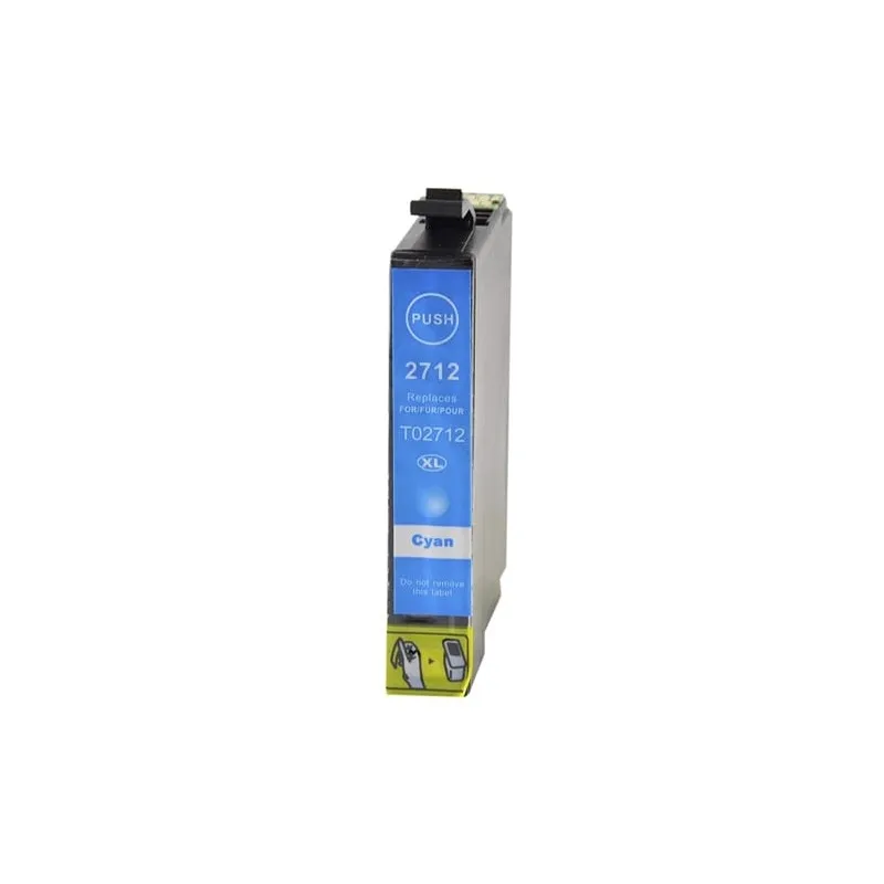 Alternative ink cartridge EPSON cyan E2712 - E2702, replaces a C13T27124010 n ° 27XL / C13T27024010 n ° 27 XET2712C imprimirbien.com