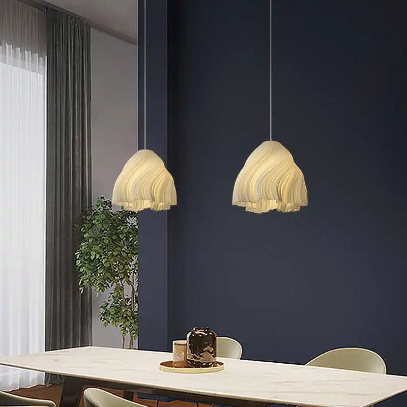 3D Art Bedroom Headboard Restaurant Chandelier, Simple Nordic Style Clothing Store Window Display Commercial Bar LED Chandelier