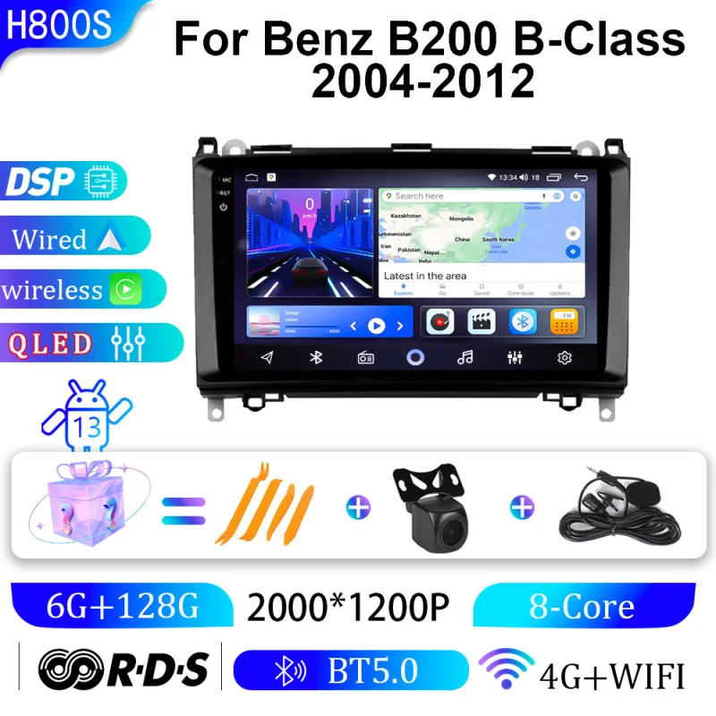 

For Mercedes Benz B200 B-Class 04-12 Car Multimedia Player Android Car Player GPS WIFI Carplay 4G Car Radio Navigation Stereo