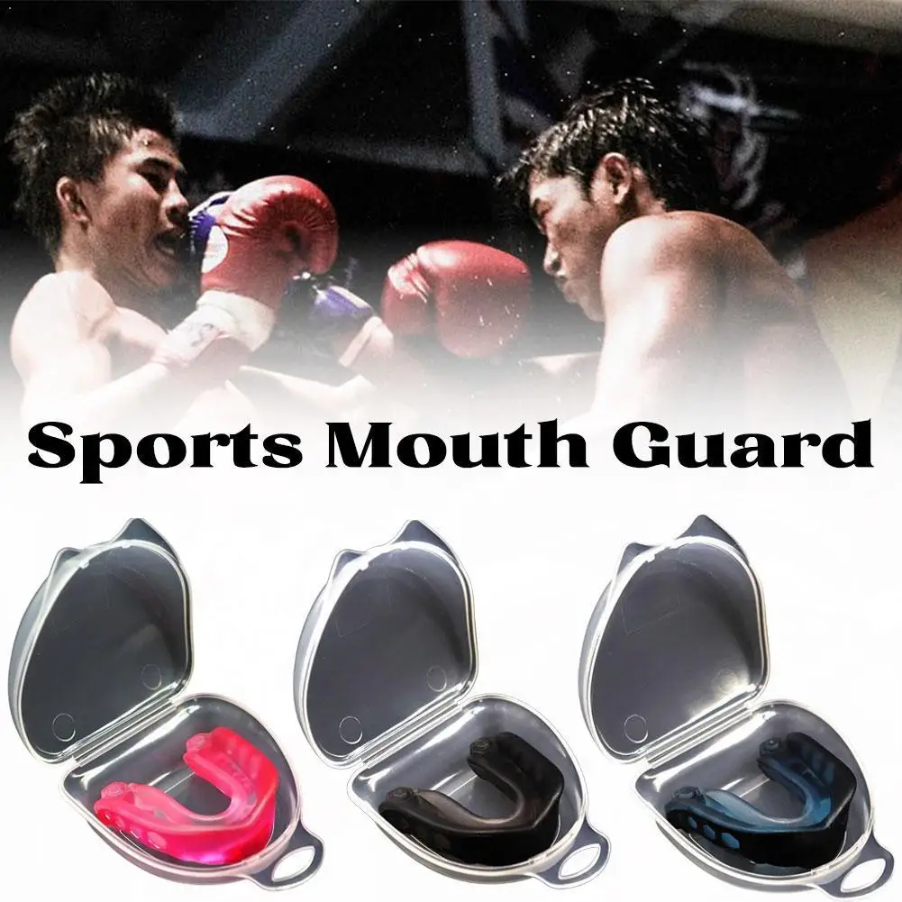 

Защита зубов для взрослых с чехлом для бокса и спорта, каппа для каратэ, бокса, тренировки, защита личной гигиены