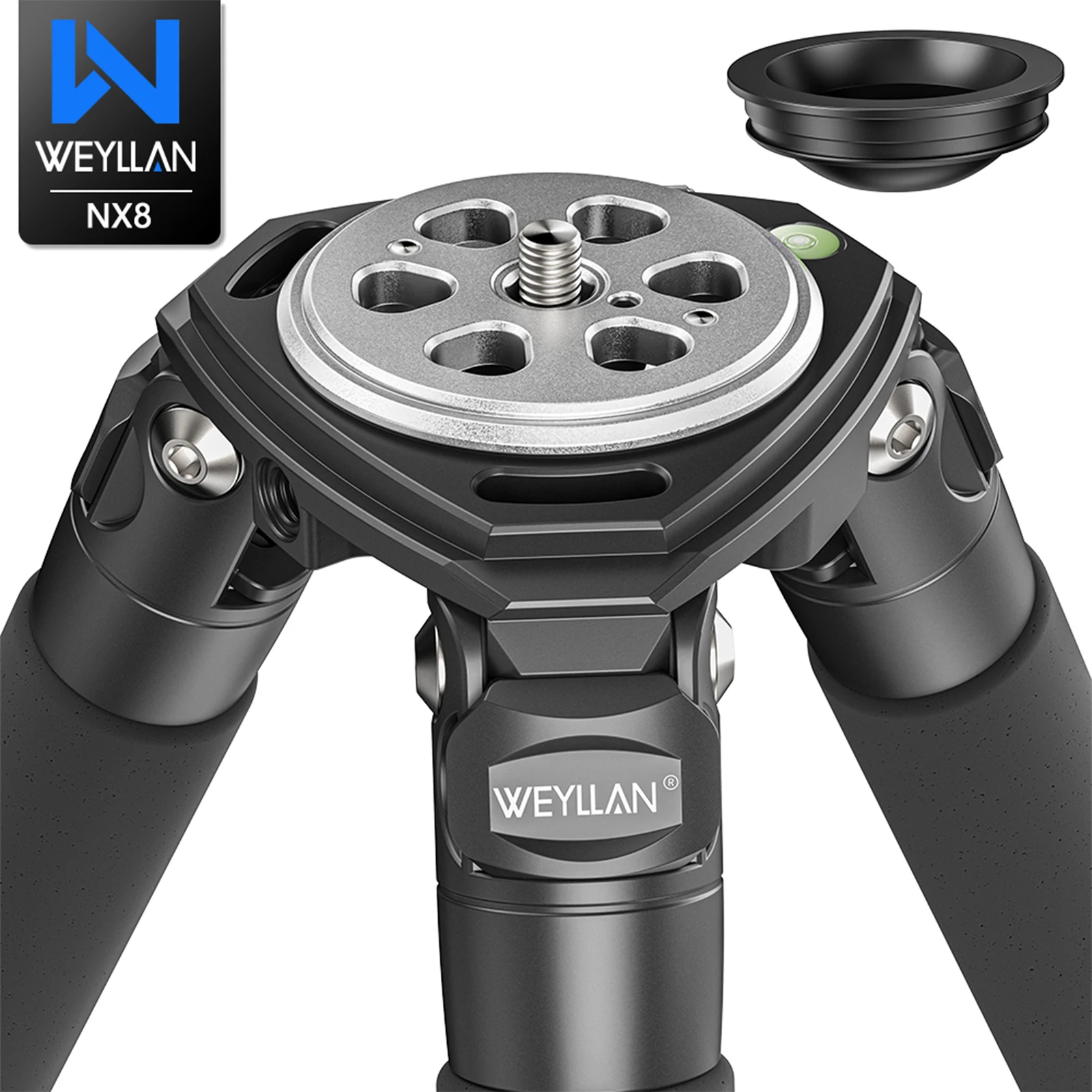 WEYLLAN Professional Carbon Fiber Tripod Heavy Duty Tripod 36mm Tube 35kg Maxload Bowl Tripod Bird Watching Camera Bracket NX8