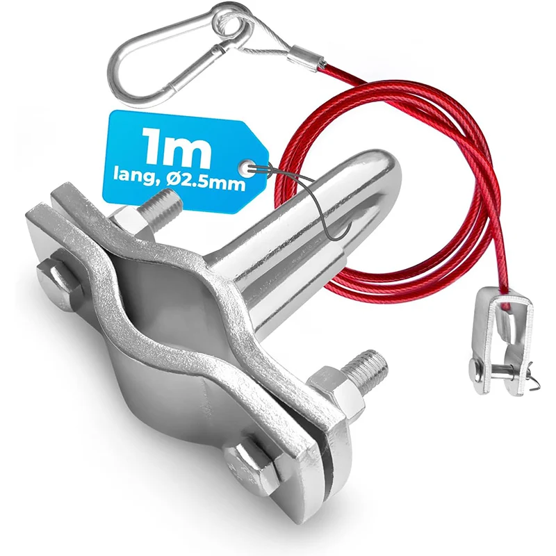Stainless Steel Trailer Breakaway Rope Safety Cable with Dutch eyelet For Caravan Braked Hitch Accessories Brake Away Hitch Part