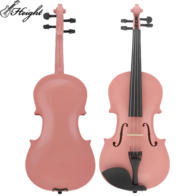 

Wooden Instruments Pink Violin Basswood Plywood Suitable for Beginners