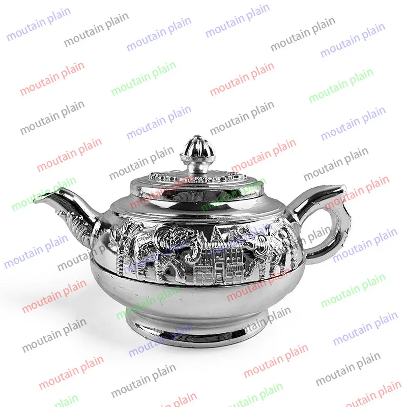 Teacup Set Tea Set Home Retro Style Sterling Silver Teapot Chinese Tea Large Capacity Men's