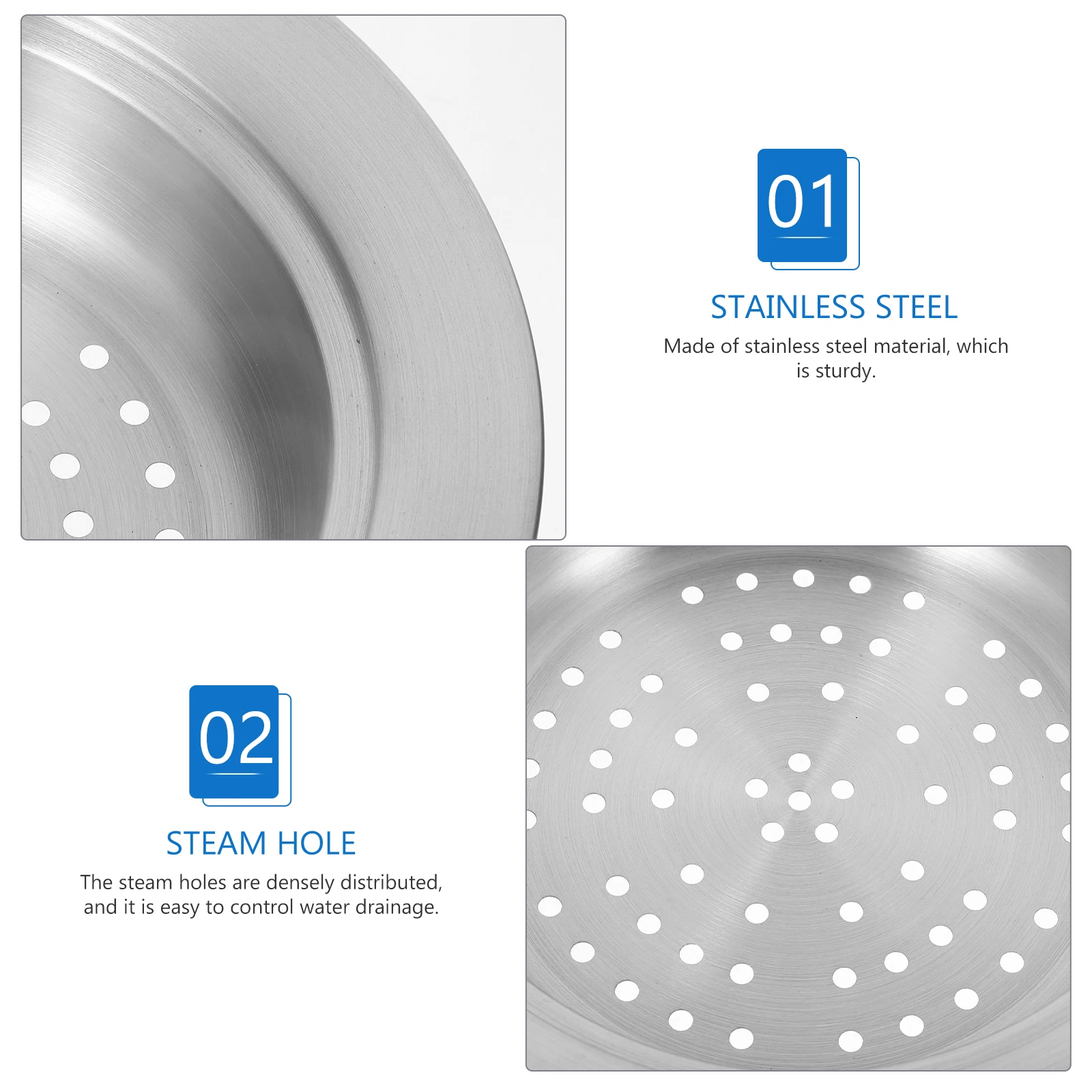 

Stainless Steel Kitchen Steamer Safe and for Daily Use Multi-Functional Home Cooking Accessory Kitchen Steamer