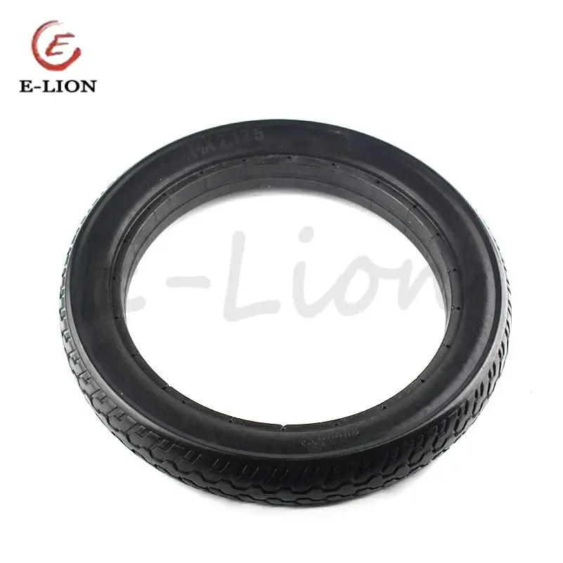 Ban 14 Inci Berkualitas 14X2.125 Ban Padat 14*2.125 Ban Roda Bebas Inflasi untuk Sepeda Listrik Lipat E-bike