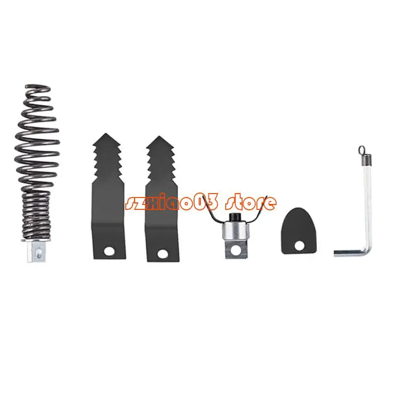 

103C 5Pieces Pipe Cleaning Tool Drain Snakes Drill Attachment For Effective Removal Of Greases And Root In Drain Systems