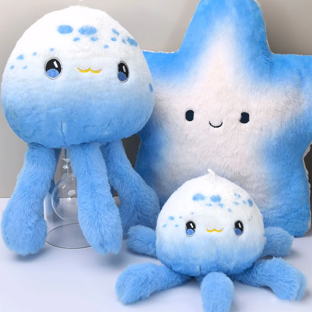 Explosions Aquarium Cartoon Cute Children Animal Doll Jellyfish Plush Pendant Sofa Living Room Bed Small Ornaments Decoration
