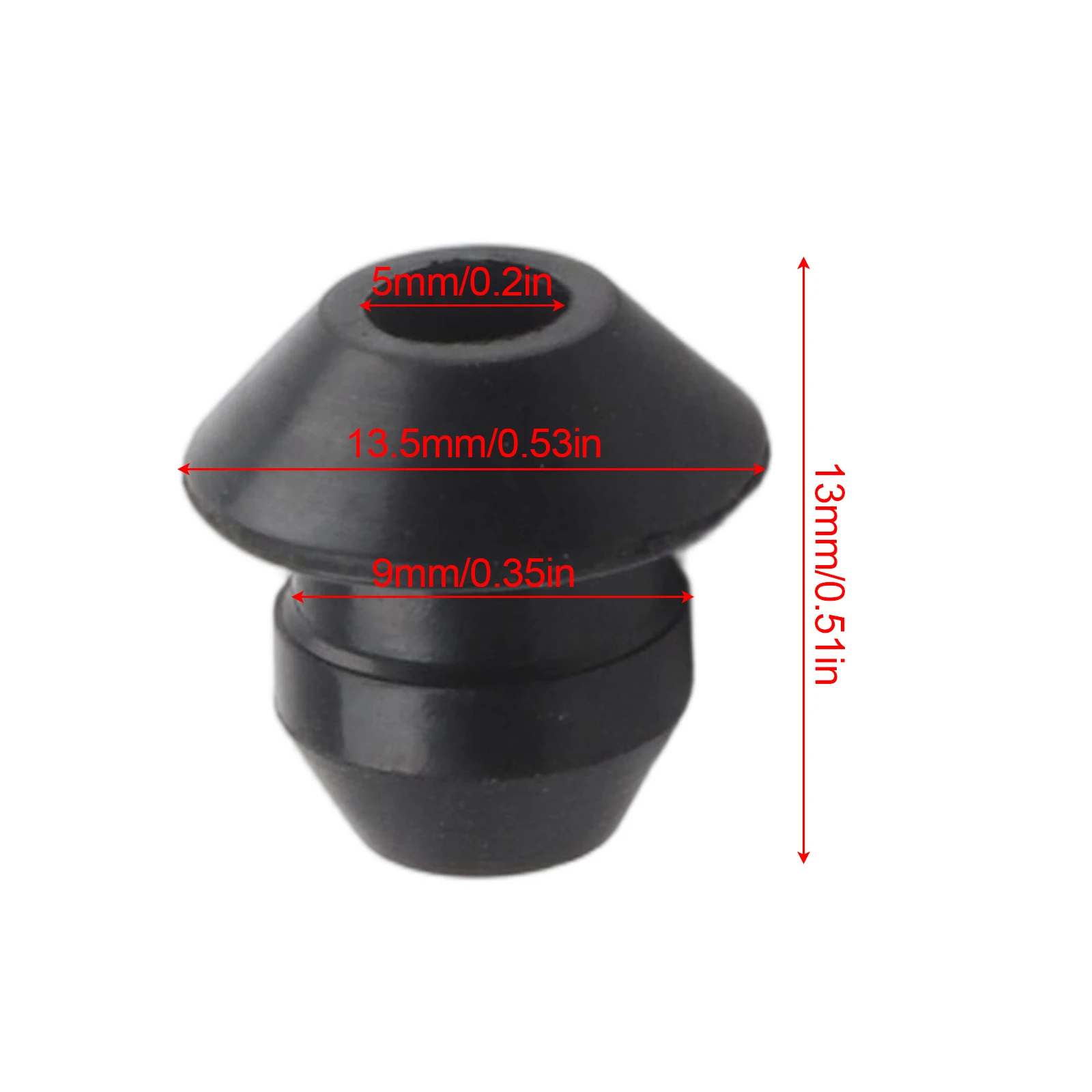 9mm Oil Pipe Grommet Compatible Fuel Hose Grommet Gardening Tool Rubber Grommets Works With BR420 Fits FS40 Models