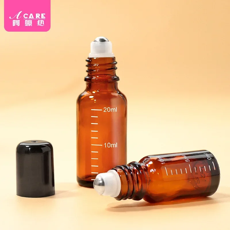 DX01/Storage bottle/Ball/F1PQ5-Light-Proof Essential Oil Bottle Glass Graduated Bottle Florida Water Brown Bottle Smear