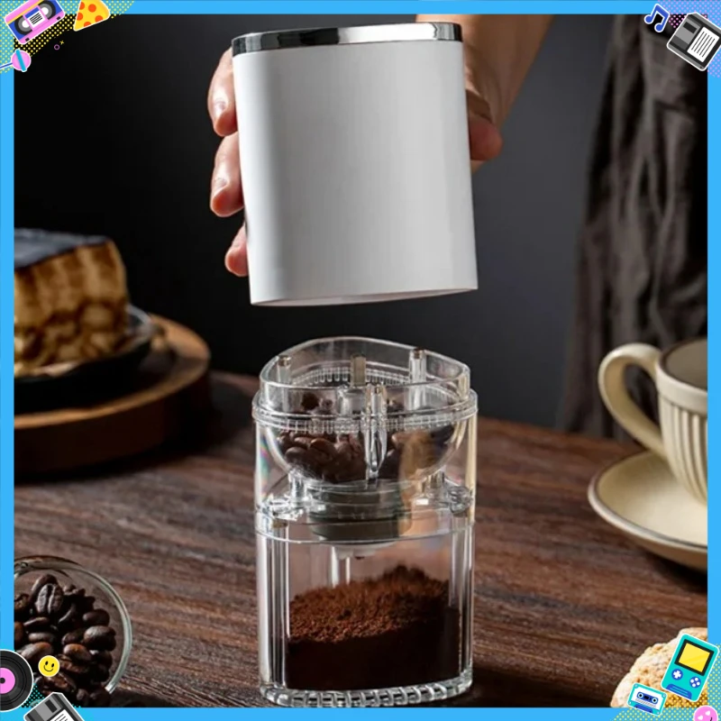 

Household Coffee Bean Grinder Kitchen Small Grinder Induction Self-Stop Strong Power Grinding Fine Portable Small Grinder