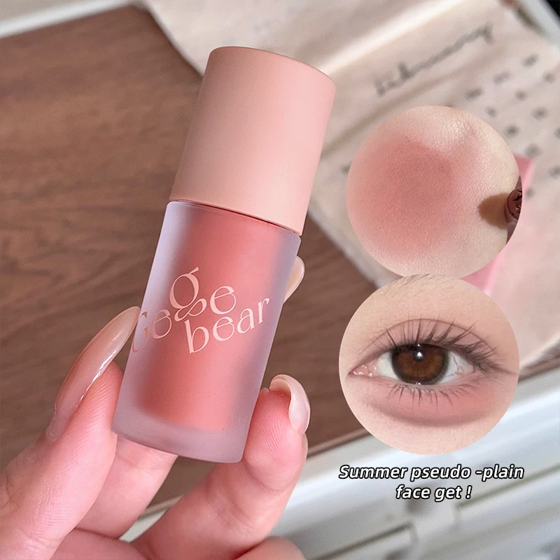 Gege Bear Smooth Multi Functional Cream (Extended Color Lipstick, Powder Blusher, and Non Fading Nude Matte Velvet Lip)