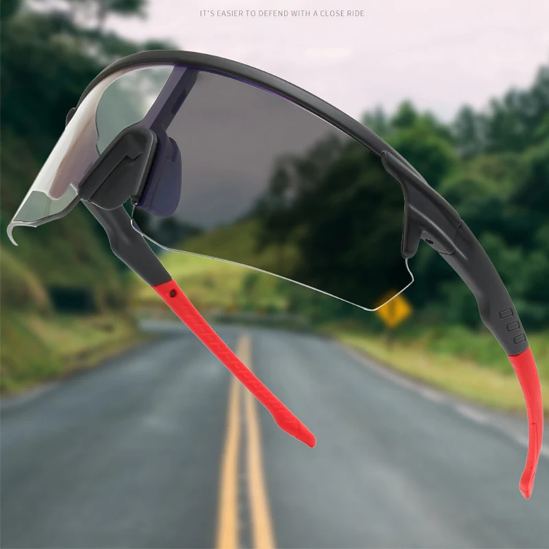 

Dual-purpose Cycling Photosensitive Color-changing Outdoor Sunglasses Trendy Men And Women Windproof Goggles XSY1058-1
