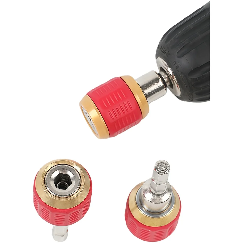 

1pc Keyless Drill Chuck Screwdriver Driver Adaptor 1/4 Hexagonal Shank Quick Coupling Convertor Adapter Extension Rod Power Tool