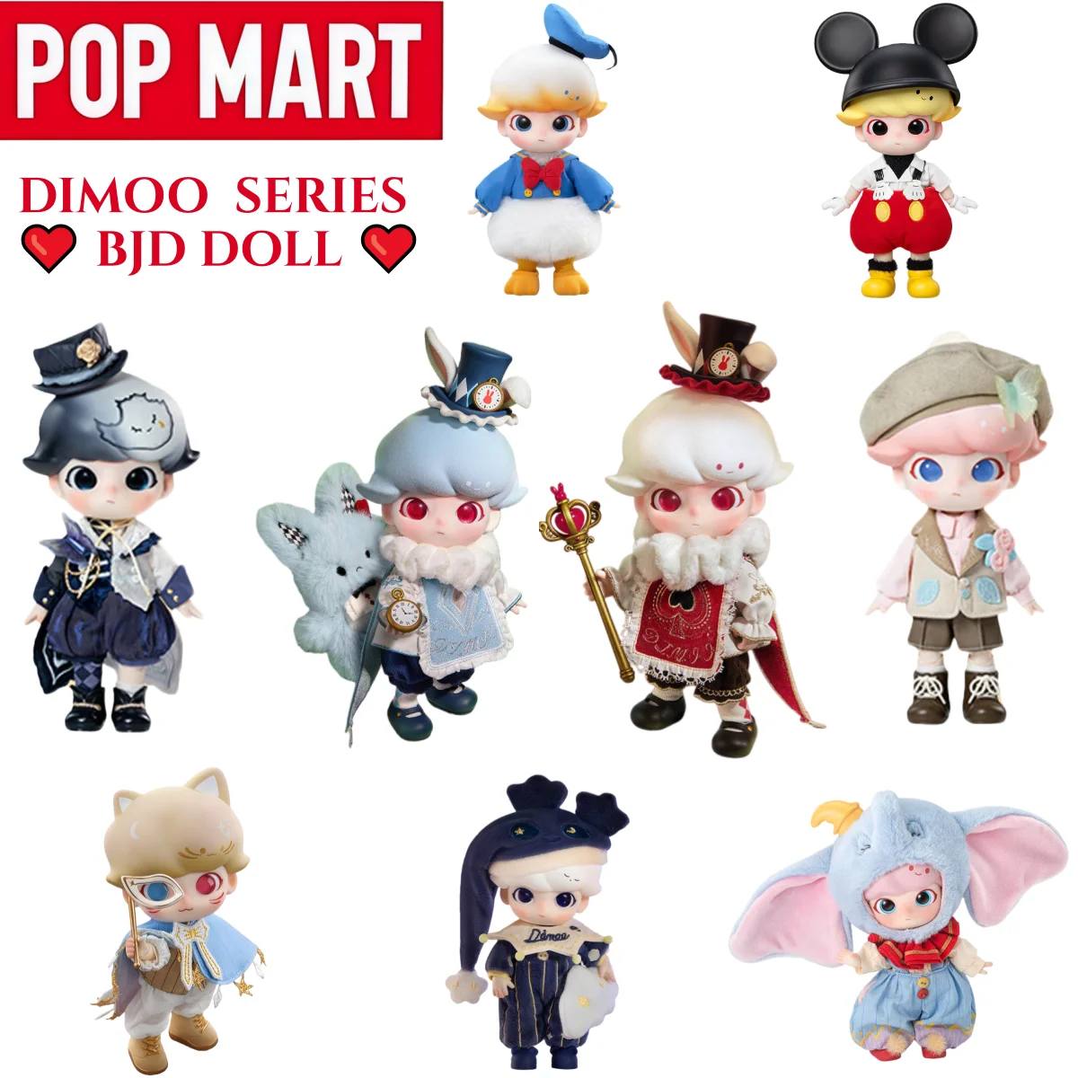 

POP MART Dimoo Series Fairy Tale Wonderland 1/8 Blind Box Toys Dimoo Action Figure Collection Model Decoration Toy Birthday Gift
