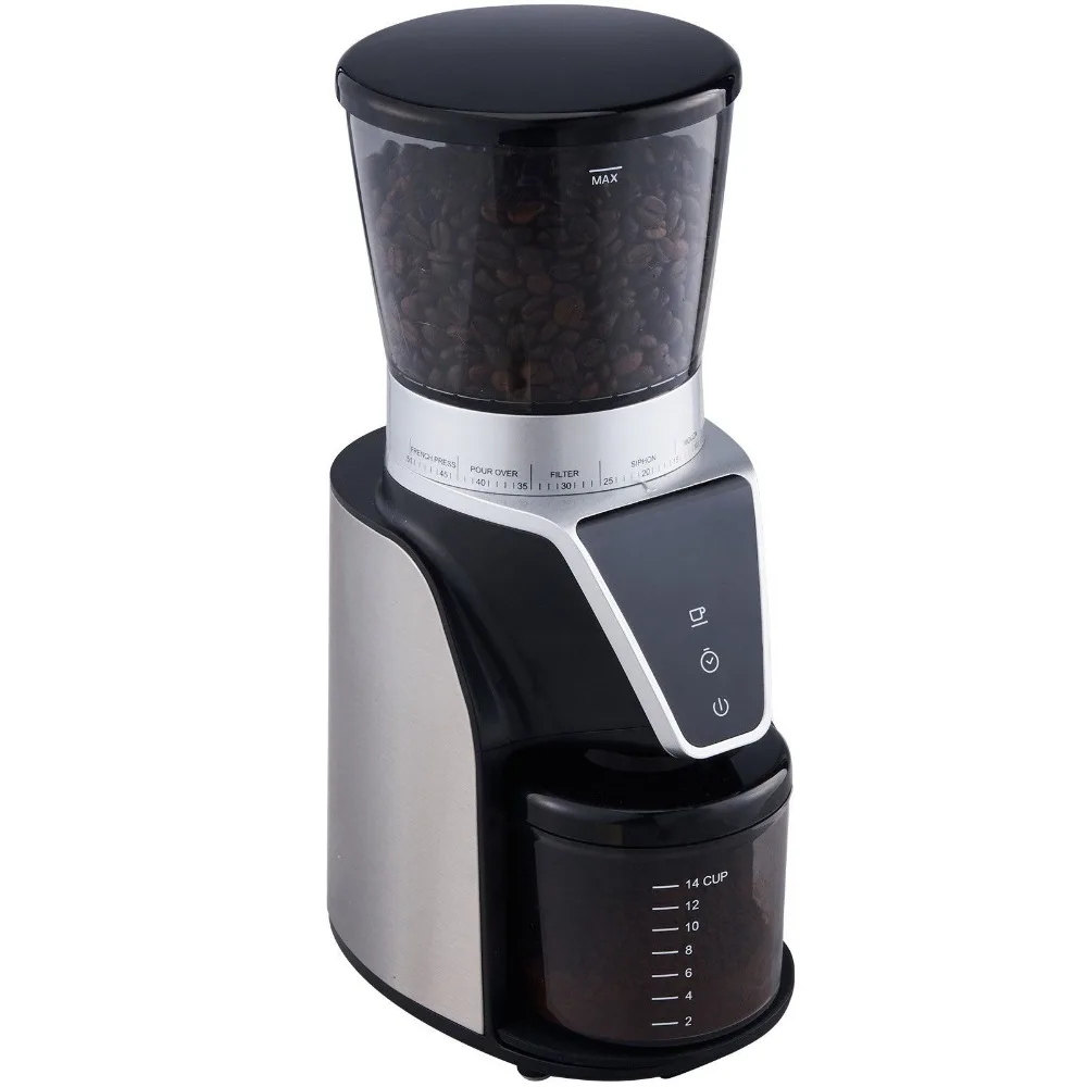 

Conical Burr Grinder, Electric Adjustable Burr Mill with 51 Precise Grind Setting, 9.7-Ounce 13 Cups Coffee Bean Grinder